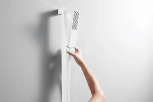 Душевой набор Hansgrohe Pulsify E 100 1Jet EcoSmart+ на штанге 65 см, белый матовый 24371700