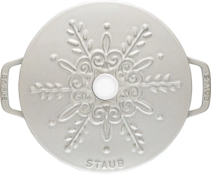 Чугунная кастрюля Staub Snowflake La Cocotte 3,6 л, белая 405065480