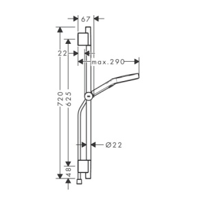 Душевой комплект Hansgrohe Rainfinity 130 28745000 3jet, хром