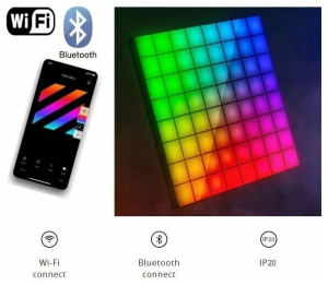 Панели со светодиодной подсветкой Twinkly Squares RGB + BT + Wi-Fi, 6 шт. (20x20см)