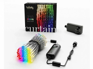 Гирлянда штора Twinkly Curtain с 210 шт. RGB+W + BT + Wi-Fi 1,5 м x 2,1 м (TWW210SPP-TEU)