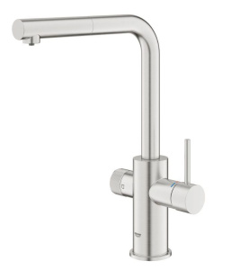 Смеситель для кухни с фильтром Grohe Blue Pure Minta 30601DC0, нержавеющая сталь
