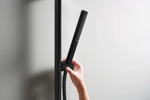 Ручной душ Hansgrohe Pulsify S 100 1Jet EcoSmart Slim, черный матовый 24125670