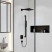 Кронштейн для верхнего душа Hansgrohe E 24337670, матовый черный