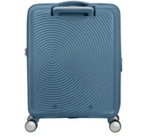American Tourister Soundbox Чемодан увеличенный 55 см, серо-голубой