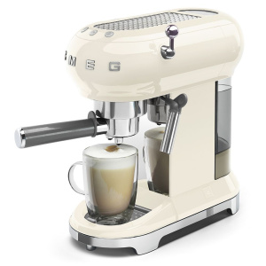 Кофеварка рожковая Smeg ECF01, кремовый
