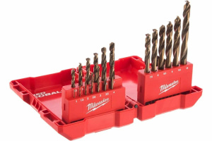 Набор свёрл по металлу 19шт, HSS-G Cobalt DIN338 Milwaukee 4932352470, 4932493867