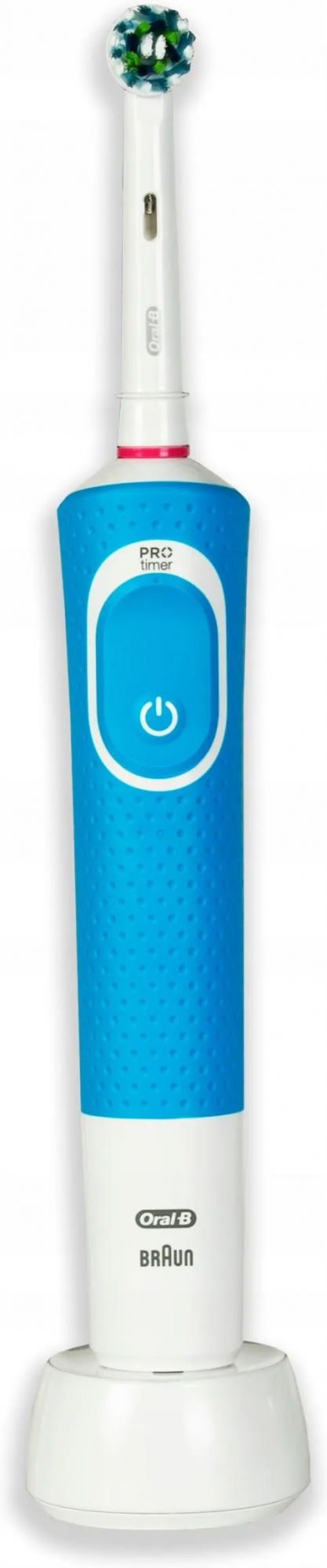 Электрическая зубная щётка Oral-B Vitality 100 Black & White, 2 ручки, 4 насадки, 2 футляра