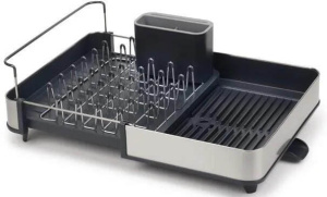 Сушилка для посуды с дозатором для мыла Joseph Joseph Extend Steel 85153 + Presto 85137 (85189