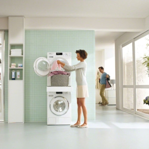 Монтажный комплект Miele WTV512 для установки в колонну. Белый лотос