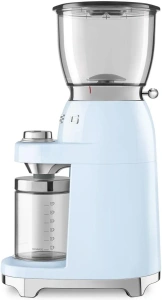 Кофемолка электрическая Smeg CGF11, пастельно-голубой