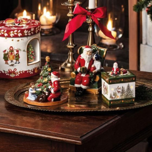 Музыкальная шкатулка Villeroy & Boch Christmas Toys Санта на кресле 14-8327-6636