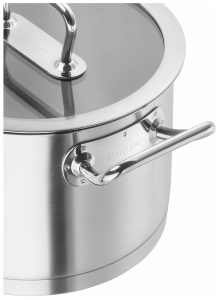 Кастрюля с крышкой Zwilling Pro 24 см, объем 6,2 л, нержавеющая сталь, 65123-240