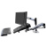 Ergotron LX Dual Stacking Arm Ergotron 45-248-026 крепление для двух мониторов или для монитора и ноутбука(металлик)