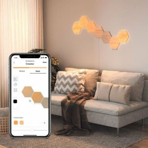 Светодиодная панель Nanoleaf Elements Wood Look Hexagons Expansion Pack (3 панели) NL52-E-0001HB-3PK