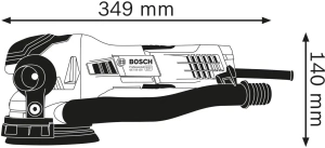 Эксцентриковая шлифовальная машина сетевая Bosch GET 55-125 Professional 0601257000