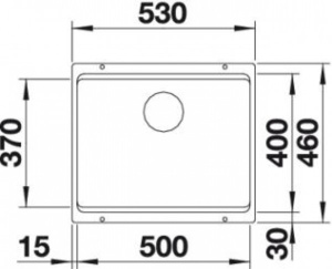 Кухонная мойка Blanco ETAGON 500-U зеркальная полировка