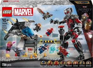 Конструктор LEGO Marvel 76314 Капитан Америка: Война героев — битва