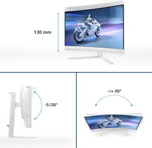 Монитор Philips Evnia 5000 32M2C550100 31, 5" 2560x1440 240Hz, белый