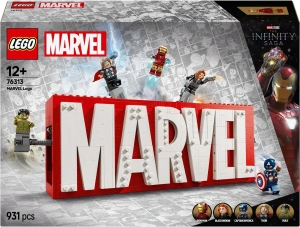 Конструктор LEGO Marvel 76313 Логотип MARVEL с минифигурками