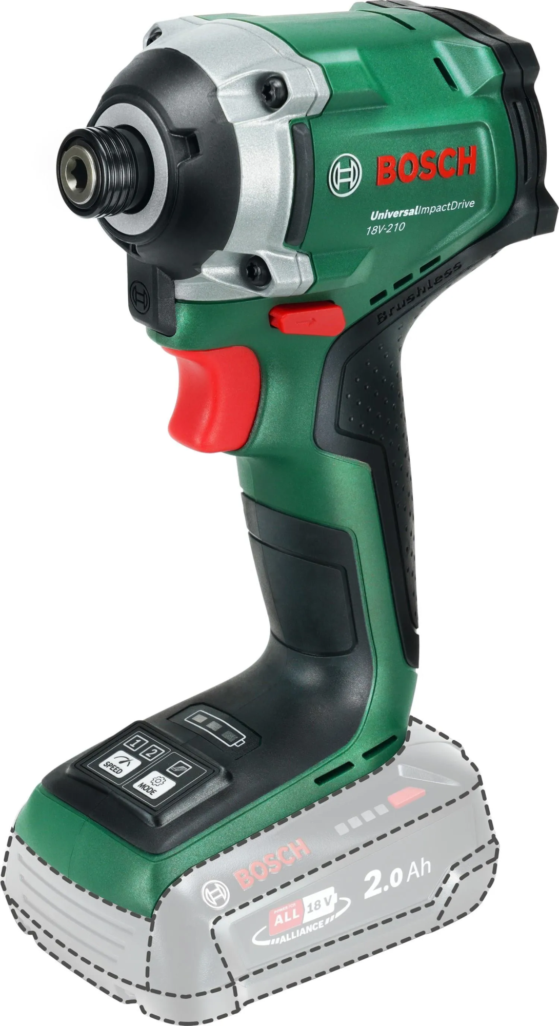 Аккумуляторный ударный шуруповерт Bosch UniversalImpactDrive 18V-210 06039E7000
