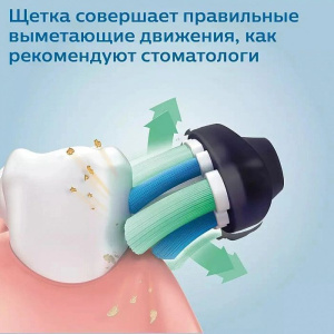 Звуковая зубная щетка Philips Sonicare ProtectiveClean 5100 HX6851/34, белый и мятный/темно-синий