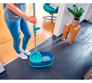 Набор для мытья полов Leifheit Clean Twist Disc Mop Ergo, швабра, ведро с отжимом 52101