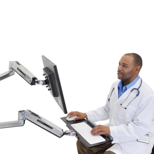 Ergotron LX Sit-Stand Wall Mount Keyboard Arm 45-354-026 настенное крепление для клавиатуры