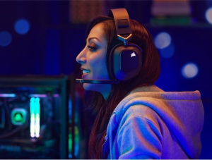Беспроводная игровая гарнитура Corsair HS80 RGB Wireless Black (‎CA-9011235-EU)