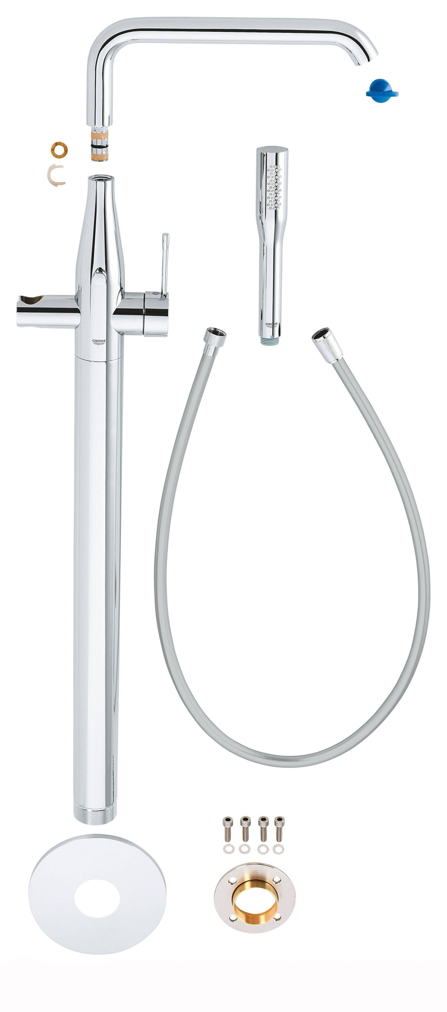 Смеситель для ванны напольный Grohe Essence 23491001