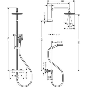 Душевая система Hansgrohe Vernis Blend 26276000, хром
