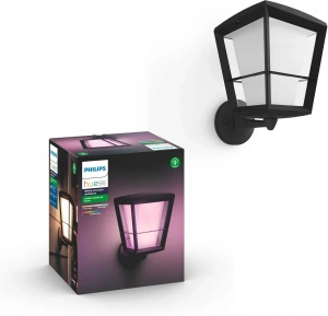 Настенный уличный светильник Philips Hue White and Color Ambiance Econic 1743930P7, черный