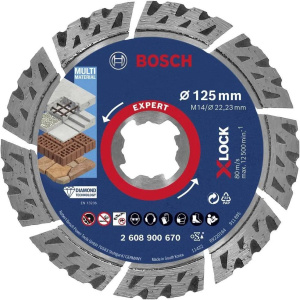 Алмазный отрезной диск Bosch EXPERT MultiMaterial X-LOCK 2608900670