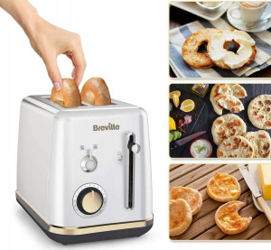Тостер Breville Mostra VTT935X 900 Вт, белый