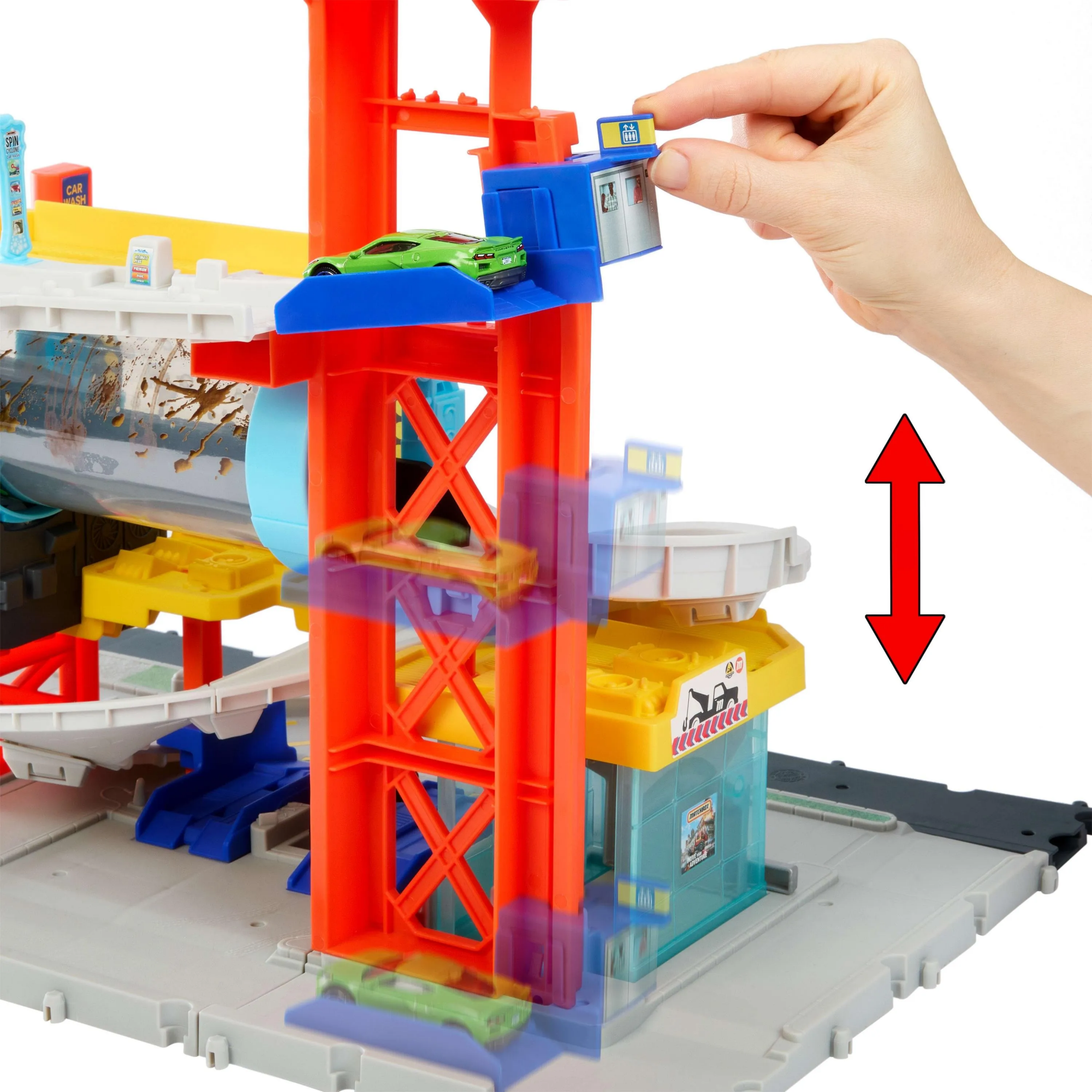 Комплект автомойки Mattel Matchbox Turbo Cyclone JGB68