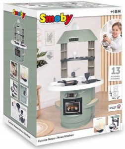 Игровой набор Smoby Детская кухня Nova + 13 аксессуаров для маленьких поварят 312700