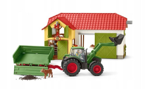Игровой набор Schleich Трактор с прицепом 42379
