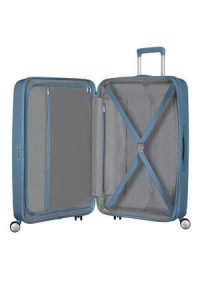 Чемодан American Tourister Soundbox, 77 см, 97 л, Blue