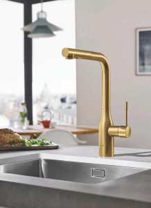 Смеситель для кухни Grohe Essence New Single Hole 30270GN0, матовое золото