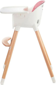 Детский стульчик Kinderkraft Sienna 2в1 розовый