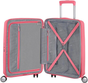 American Tourister Soundbox - Чемодан для ручной клади коралловый 41л
