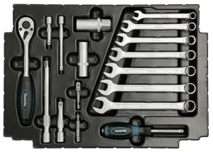 Набор инструментов Makita E-08713, 120 предм., синий