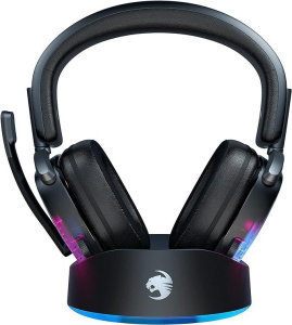 Беспроводные игровые наушники ROCCAT Syn Max Air с док-станцией, черные