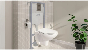 Комплект инсталляции 4 в 1 для унитаза Grohe Solido 39930000, хром