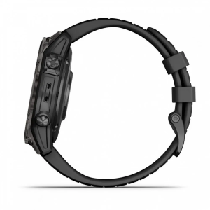 Часы Garmin Fenix 7 Pro Sapphire Solar Carbon Grey Black Band (010-02777-11)