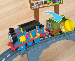 Fisher-Price Томас и друзья поезд и трек для доставки красок HTN34