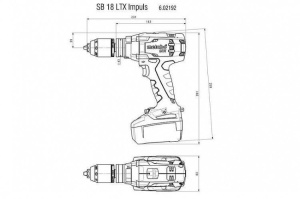 Аккумуляторная дрель Metabo SB 18 LTX Impuls (602192890)