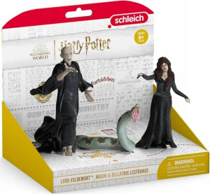 Фигурки Schleich Harry Potter - Лорд Волан-де-Морт, змея Нагини и Беллатриса Лестрейндж - Шляйх Гарри Поттер 42684