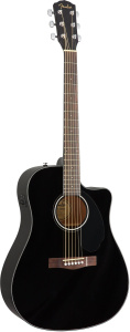 Электро-акустическая гитара FENDER CD-60SCE Black