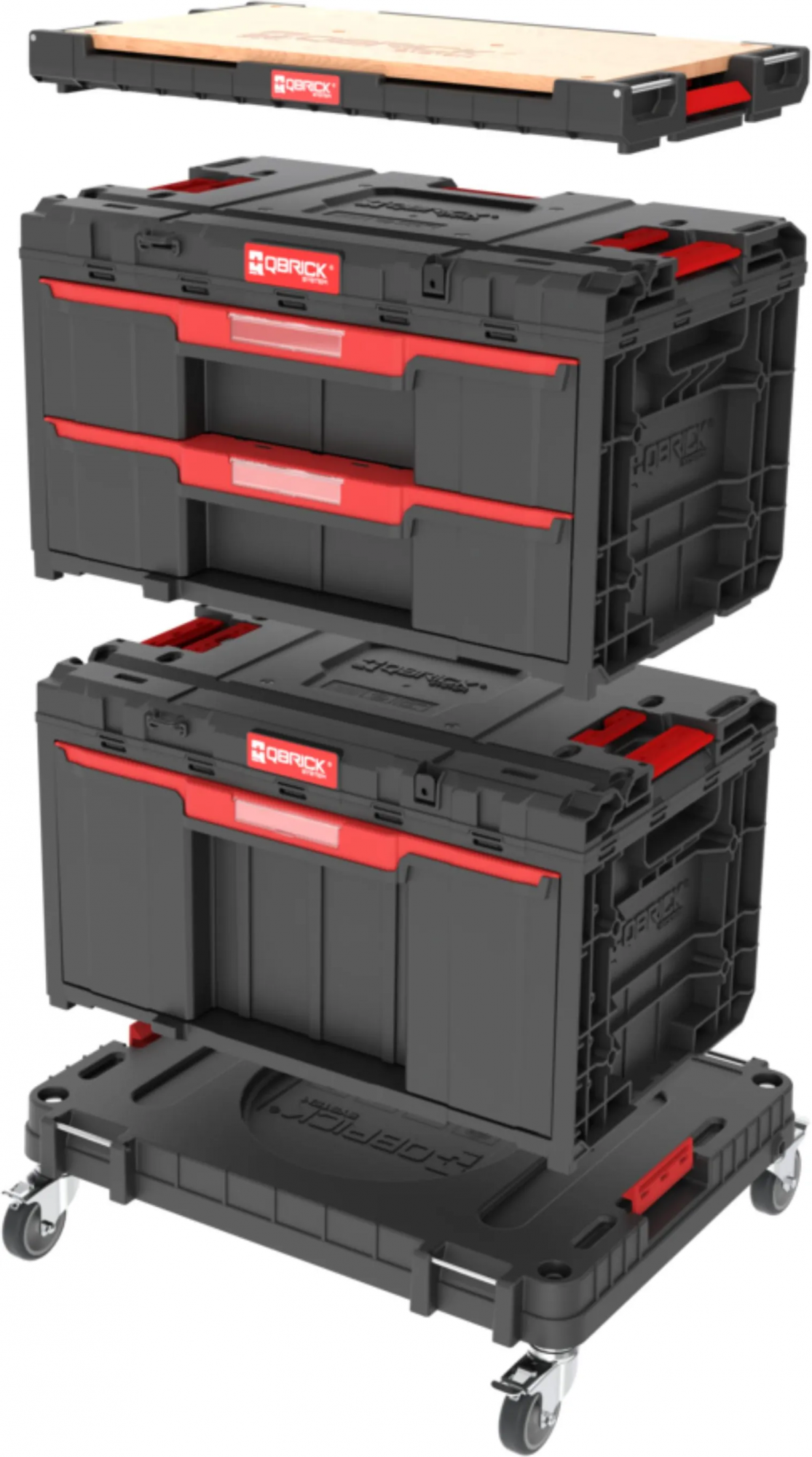 Набор выдвижных ящиков для мастерской Qbrick System ONE, 6 шт.